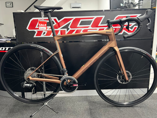 BMC 01 four Roadmachine . Size 56 with SRAM Rival axs Etap groupset .