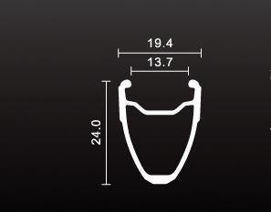 Cero AR24 Rim technical drawing 