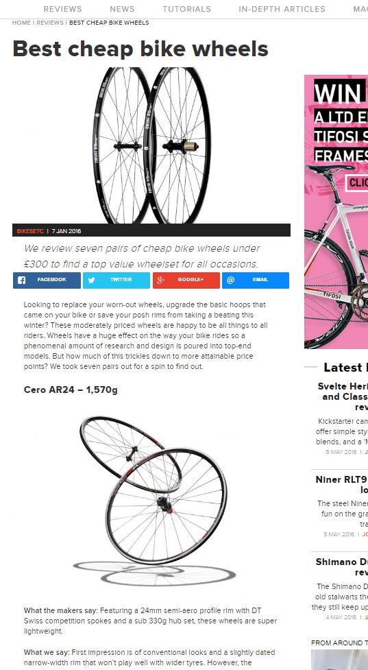 The best cheap bike wheels from cyclist.co.uk